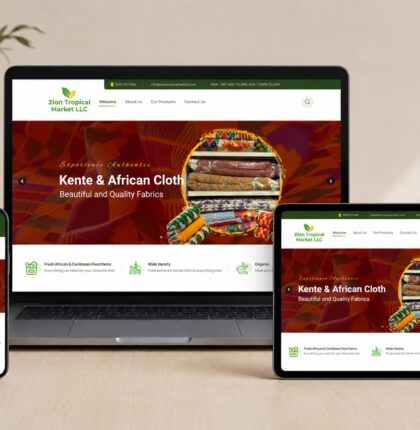 ZION TROPICAL MARKET WEBSITE DESIGN